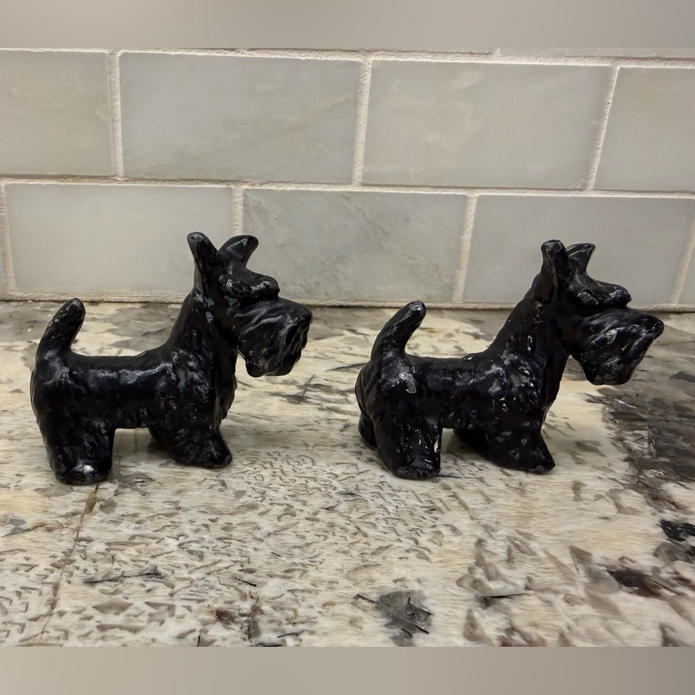 Scottish Terrier Cast Iron Figurines